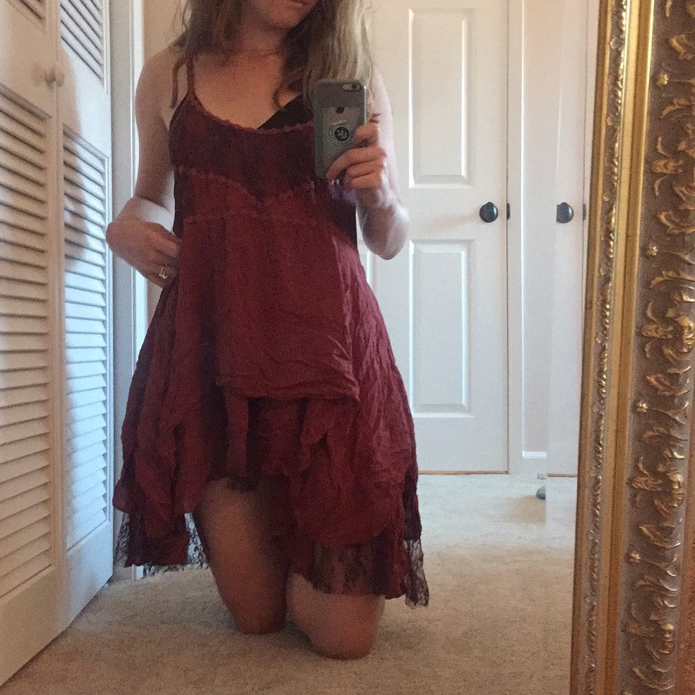 Rose red fairy dress